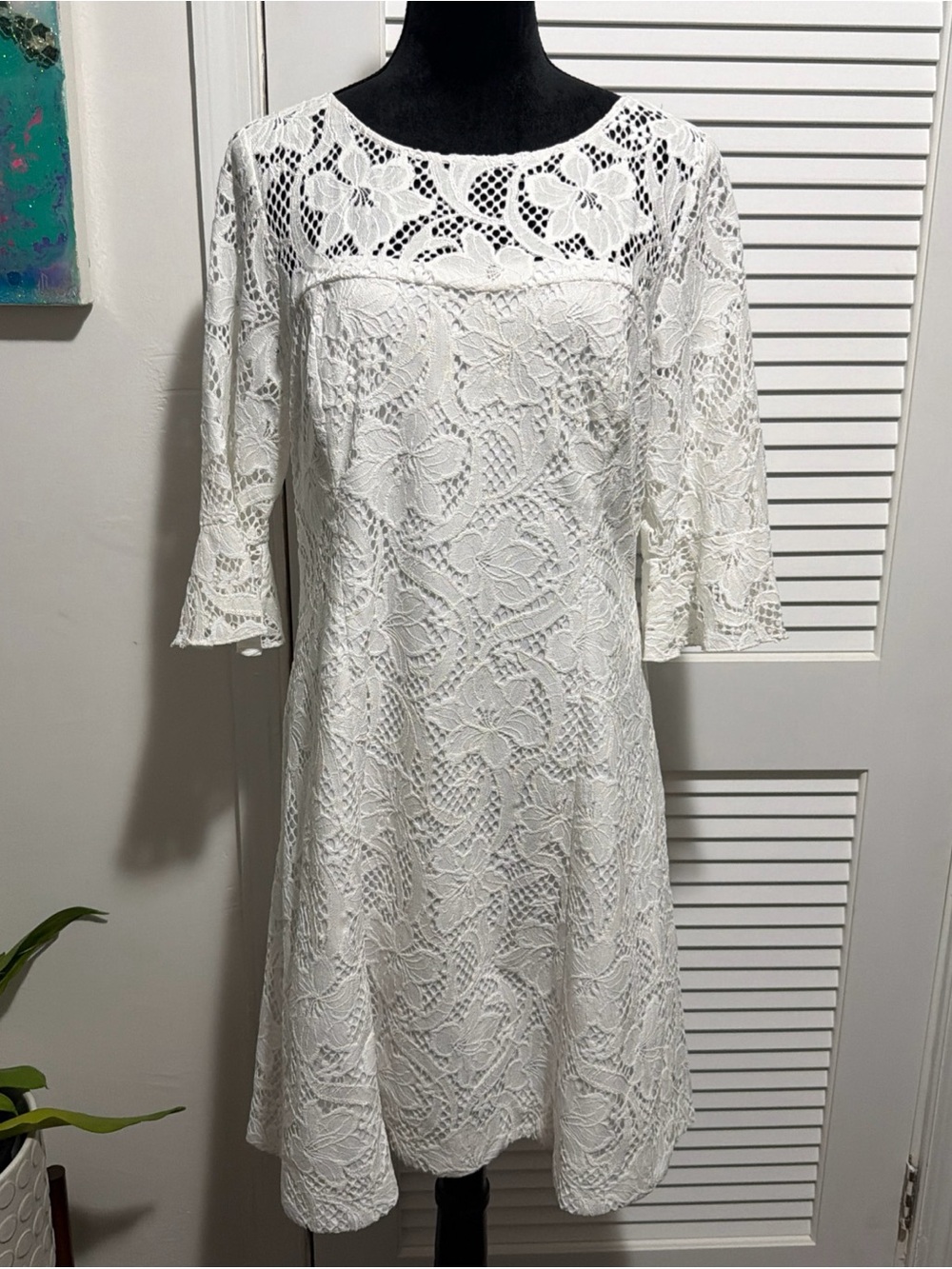 Lilly Pulitzer Allyson Lace Dress - Resort White - Size 14